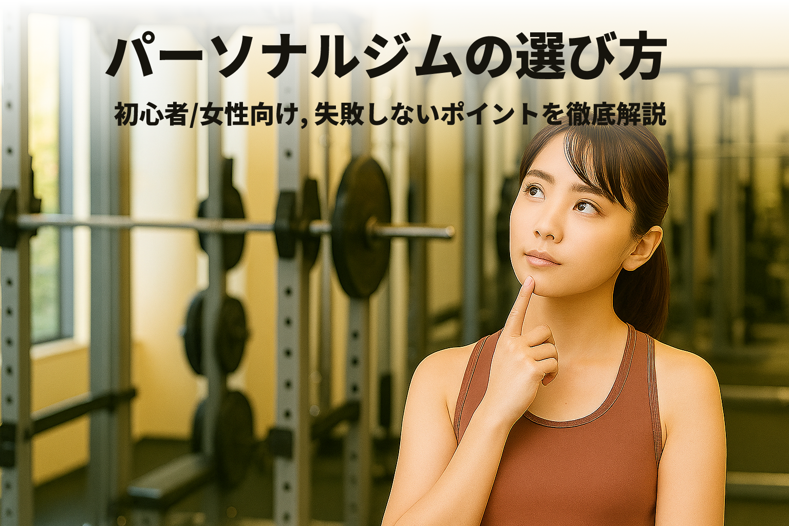 パーソナルジムの選び方: 初心者/女性向け　失敗しないポイントを徹底解説