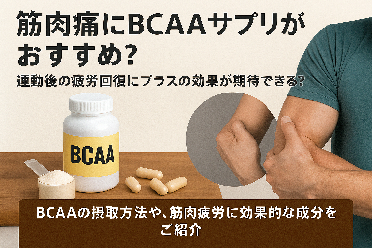 筋肉痛にBCAAサプリがおすすめ？疲労回復にプラスの効果