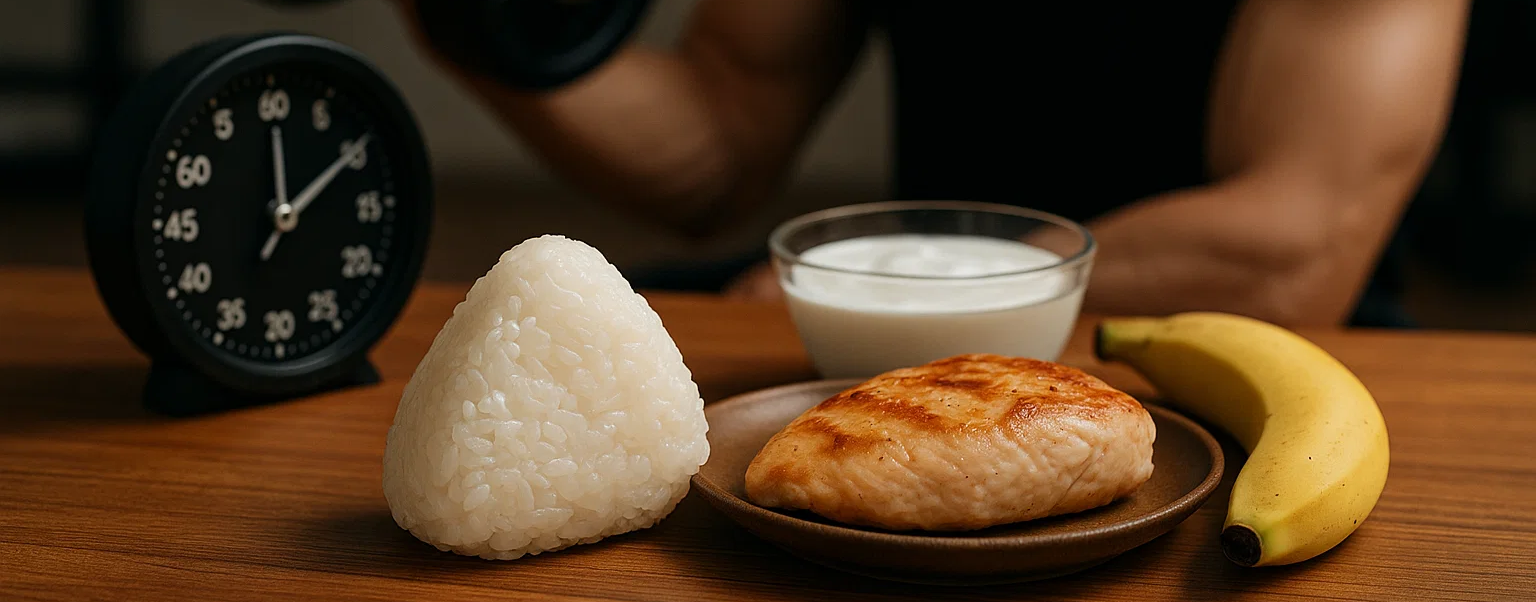 筋トレと食事のタイミング画像