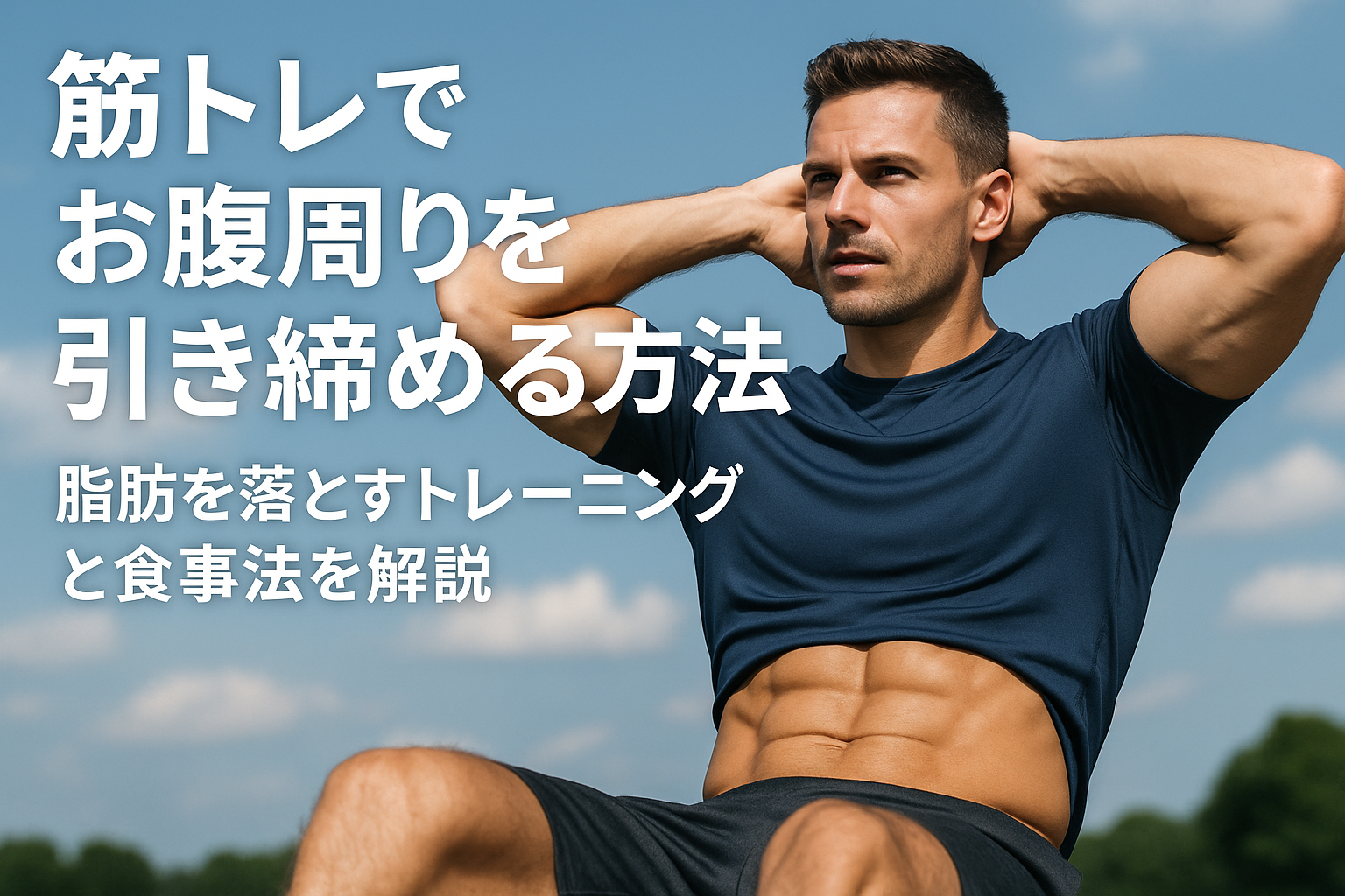 筋トレでお腹周りを引き締める方法｜脂肪を落とすトレーニングと食事法を解説