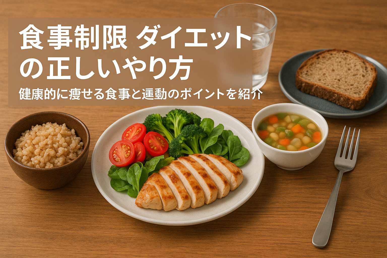 食事制限ダイエットの正しいやり方｜健康的に痩せる食事と運動のポイント