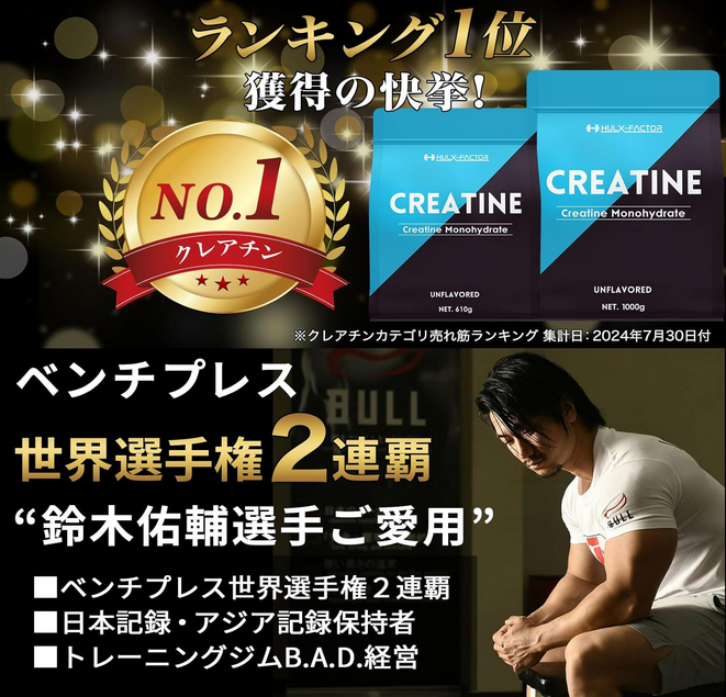 クレアチン モノハイドレート ハルクファクター 商品画像2