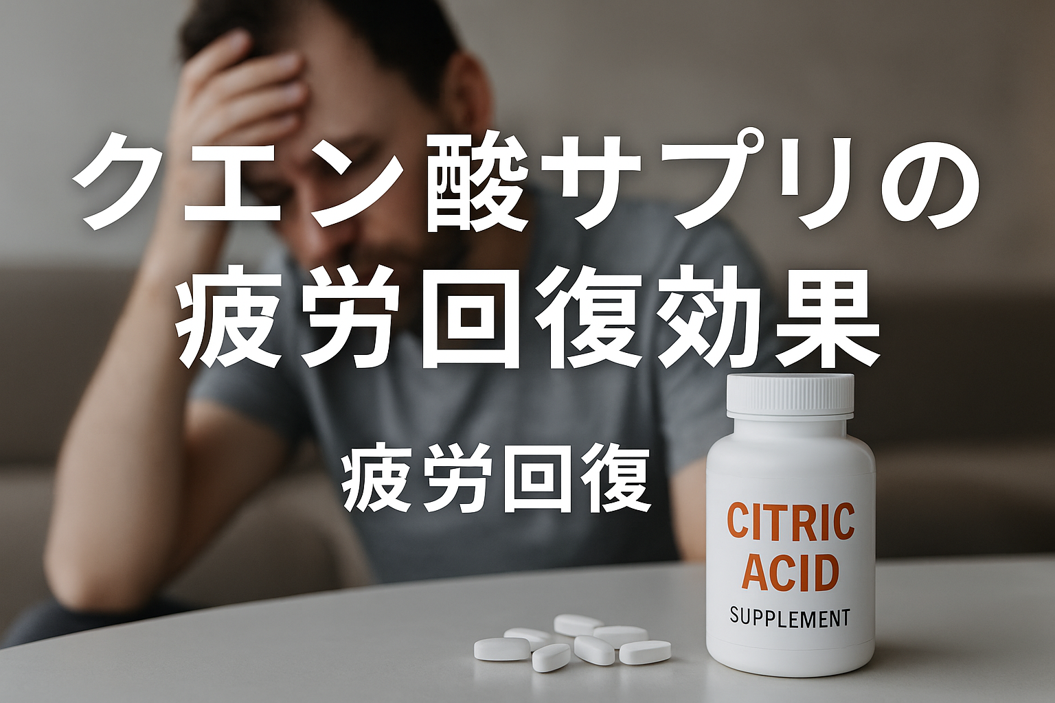 クエン酸サプリの疲労回復効果